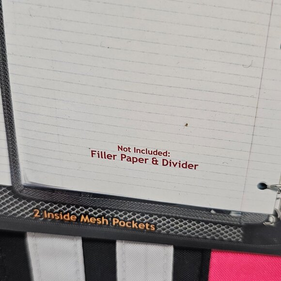 New Case It 2 in1 Dual 3 Ring Binder Dividers Mesh Pockets Folder Shoulder Strap - Picture 7 of 16